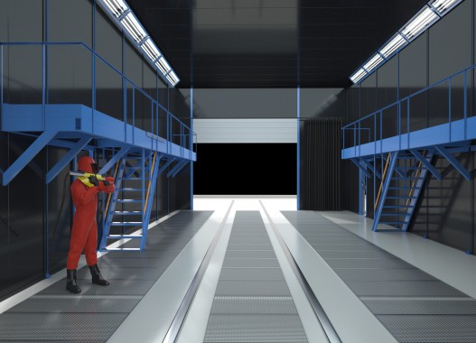 Дробеструйная камера для рам прицепов SPK P - 20.6.5 Дробеструйная камера для рам прицепов SPK P - 20.6.5