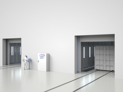 Две уличные окрасочно-сушильные камеры SPK для контейнеров Две уличные окрасочно-сушильные камеры SPK для контейнеров