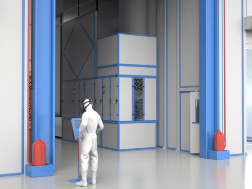 Две уличные окрасочно-сушильные камеры SPK для контейнеров Две уличные окрасочно-сушильные камеры SPK для контейнеров