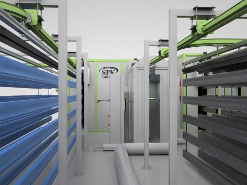 Линия порошковой окраски для металлических профилей SPK