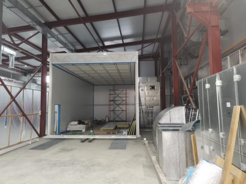 Двухсекционная покрасочно-сушильная камера SPK-SCB-16.6.5 для спецтехники, г. Миасс