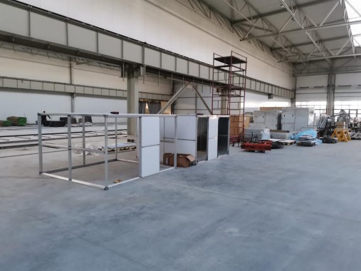 Линия подготовки и окраски кузовов и рам самосвалов, г. Калининград