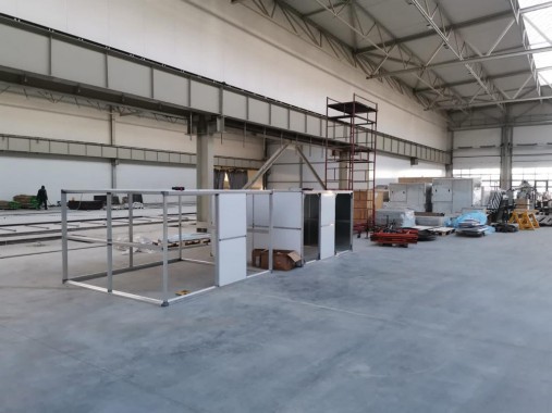 Линия подготовки и окраски кузовов и рам самосвалов, г. Калининград