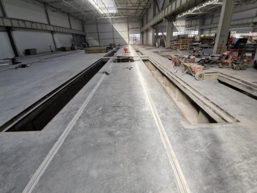 Линия подготовки и окраски кузовов и рам самосвалов, г. Калининград