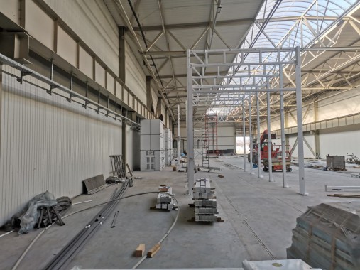 Линия подготовки и окраски кузовов и рам самосвалов, г. Калининград