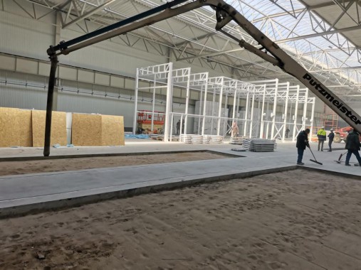 Линия подготовки и окраски кузовов и рам самосвалов, г. Калининград