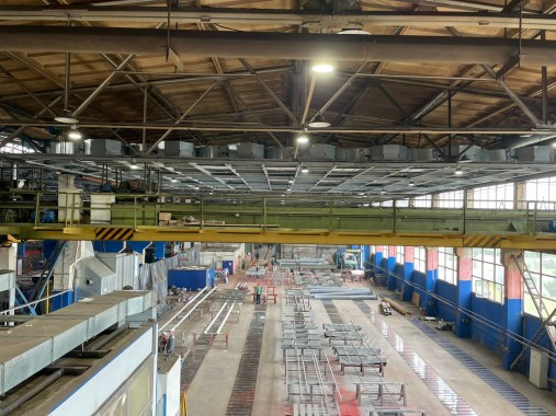 Зона открытой окраски SPK-OPSS-18.21.7 и дробеструйная камера SPK-SBB-15.5, г. Омск