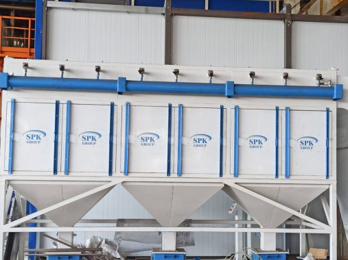 Зона открытой окраски SPK-OPSS-18.21.7 и дробеструйная камера SPK-SBB-15.5, г. Омск