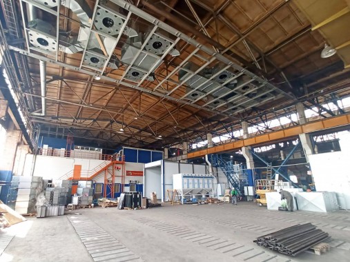 Зона открытой окраски SPK-OPSS-18.21.7 и дробеструйная камера SPK-SBB-15.5, г. Омск