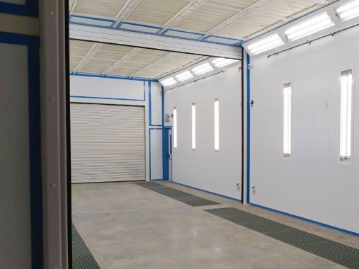 Дробеструйная и окрасочно-сушильная камеры SPK для трубопроводов, г. Курск Дробеструйная и окрасочно-сушильная камеры SPK для трубопроводов, г. Курск