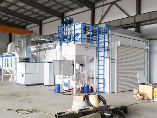 Дробеструйная и окрасочно-сушильная камеры SPK для трубопроводов, г. Курск Дробеструйная и окрасочно-сушильная камеры SPK для трубопроводов, г. Курск