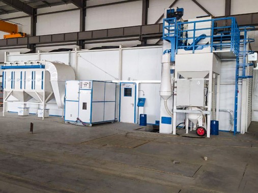 Дробеструйная и окрасочно-сушильная камеры SPK для трубопроводов, г. Курск Дробеструйная и окрасочно-сушильная камеры SPK для трубопроводов, г. Курск