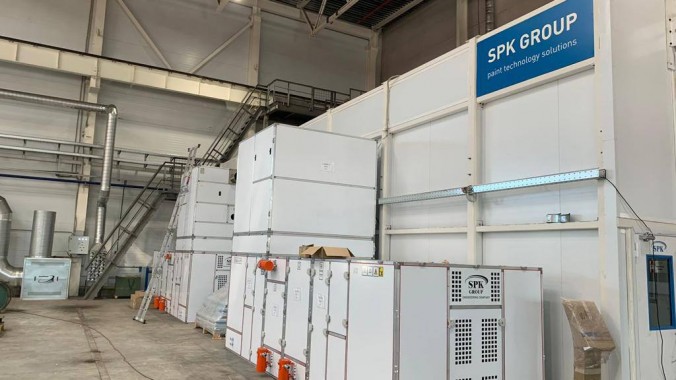 Камера окраски и сушки для автомобильных агрегатов SPK-15.6.4