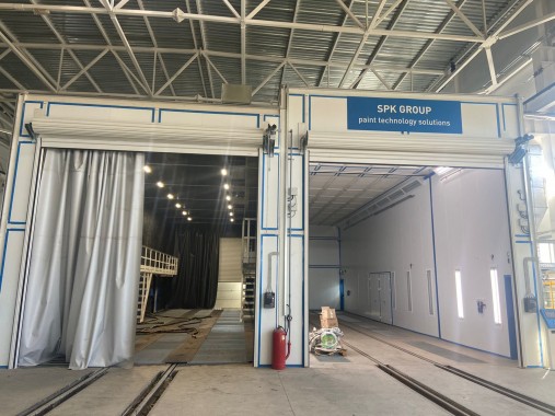 Проектирование, строительство и монтаж комплекса дробеструйной и окрасочно-сушильной камер SPK, г. Оренбург Проектирование, строительство и монтаж комплекса дробеструйной и окрасочно-сушильной камер SPK, г. Оренбург
