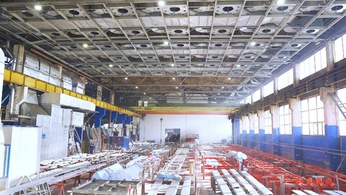 Зона открытой окраски SPK-OPSS-18.21.7 и дробеструйная камера SPK-SBB-15.5, г. Омск