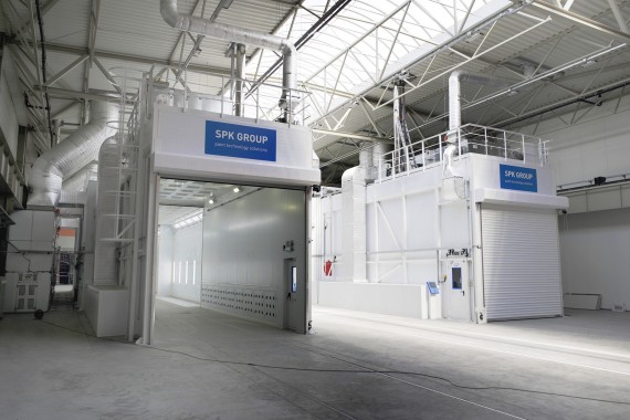 Линия подготовки и окраски кузовов и рам самосвалов, г. Калининград