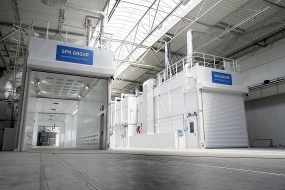 Линия подготовки и окраски кузовов и рам самосвалов, г. Калининград