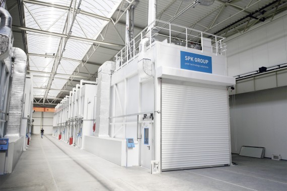 Линия подготовки и окраски кузовов и рам самосвалов, г. Калининград