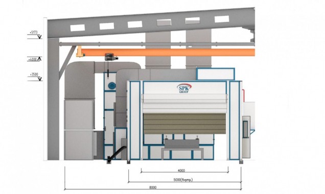 Передвижная камера окраски и сушки SPK-10.5.3