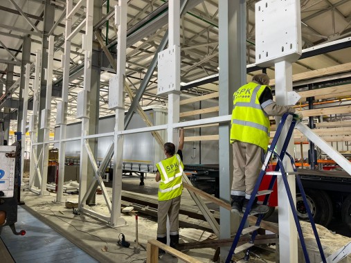 Роботизированная окрасочно-сушильная камера для автофургонов, полуприцепов, коммунальной и спецтехники в г. Рязань