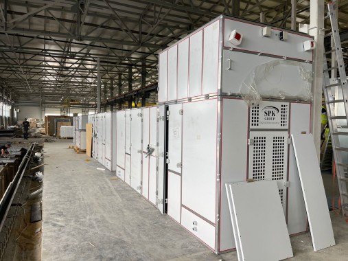 Роботизированная окрасочно-сушильная камера для автофургонов, полуприцепов, коммунальной и спецтехники в г. Рязань