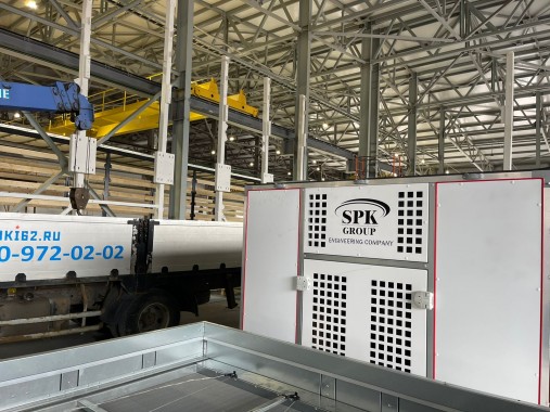 Роботизированная окрасочно-сушильная камера для автофургонов, полуприцепов, коммунальной и спецтехники в г. Рязань