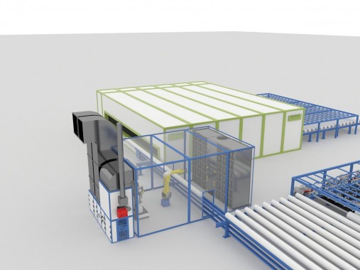 Линия роботизированной окраски труб SPK