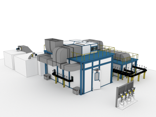 Автоматическая линия SPK для окраски деталей Автоматическая линия SPK для окраски деталей