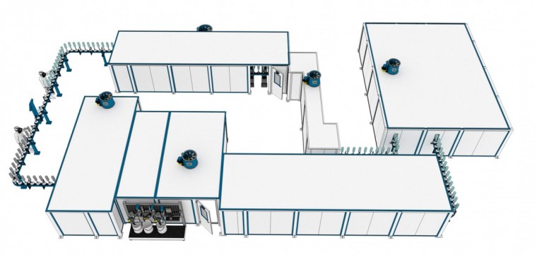 Автоматизированная линия окраски бутылок SPK Автоматизированная линия окраски бутылок SPK