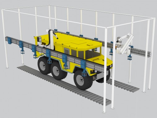 Окрасочно-сушильный комплекс SPK для спецтехники