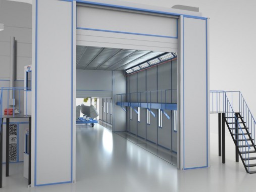 Роботизированная окрасочная камера SPK-27.8.7 для компонентов с/х техники  Роботизированная окрасочная камера SPK-27.8.7 для компонентов с/х техники