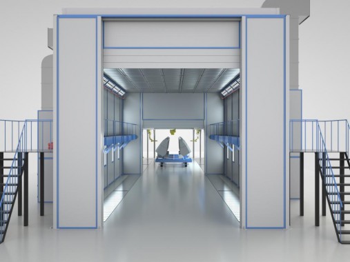 Роботизированная окрасочная камера SPK-27.8.7 для компонентов с/х техники  Роботизированная окрасочная камера SPK-27.8.7 для компонентов с/х техники