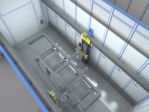 Автоматическая камера с роботами для покраски спецтехники SPK