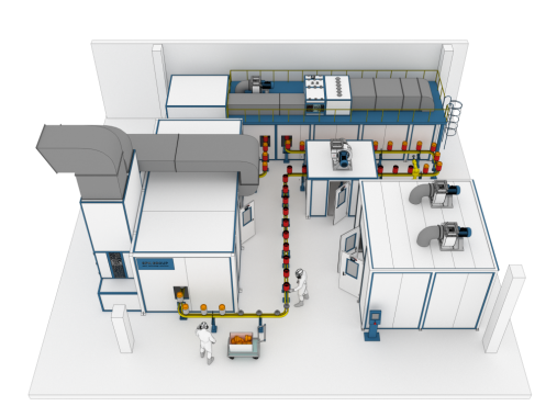 Роботизированная линия окраски и пропитки муфт SPK