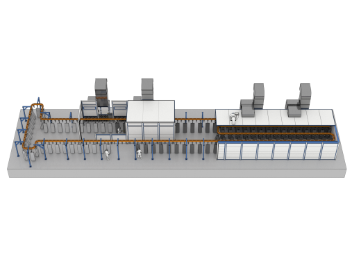 Окрасочно-сушильный комплекс для военной техники