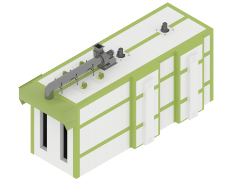 Линия порошковой окраски с монорельсовым конвейером для аппаратов пневматического тормозного привода Линия порошковой окраски с монорельсовым конвейером для аппаратов пневматического тормозного привода