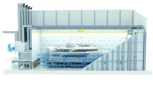 Комплекс подготовки и окраски поверхности яхт Комплекс подготовки и окраски поверхности яхт