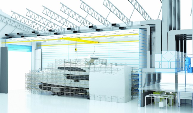 Комплекс подготовки и окраски поверхности яхт Комплекс подготовки и окраски поверхности яхт