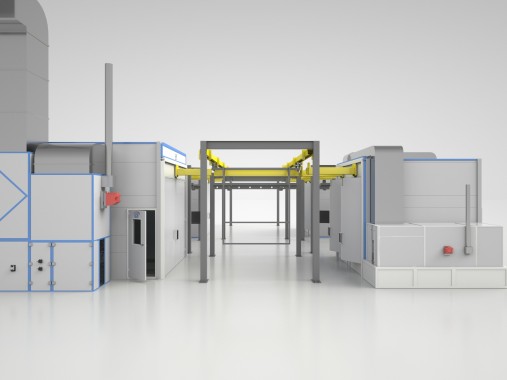 Комплекс подготовки к окраске, окраски и сушки изделий с подвесным конвейером SPK Комплекс подготовки к окраске, окраски и сушки изделий с подвесным конвейером SPK