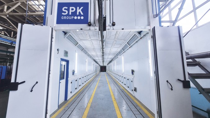 Окрасочно-сушильный комплекс с конвейером SPK GROUP, г. Брянск
