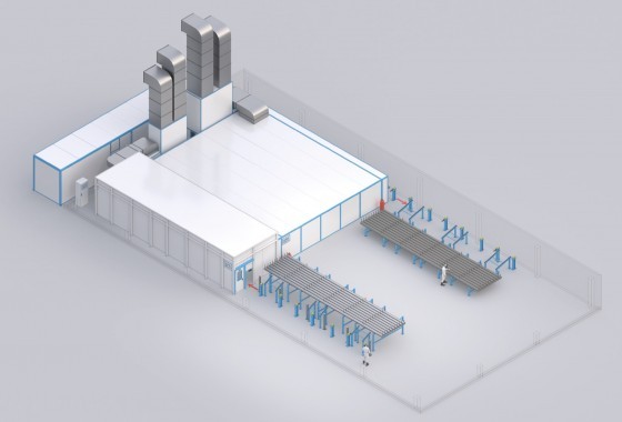 Роботизированная линия окраски труб SPK Роботизированная линия окраски труб SPK