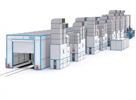 Роботизированная линия окраски для жд вагонов SPK Роботизированная линия окраски для жд вагонов SPK