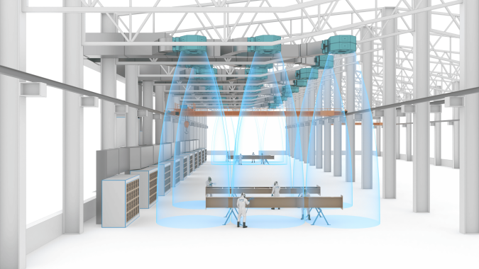 Зона открытой окраски для металлоконструкций