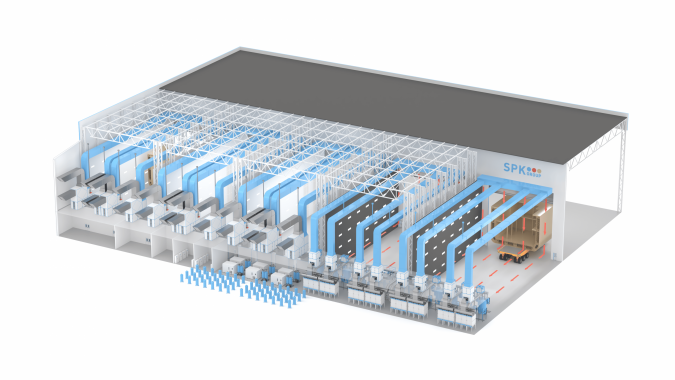 Комплект технологического оборудования SPK GROUP для подготовки и окраски судовых блоков Комплект технологического оборудования SPK GROUP для подготовки и окраски судовых блоков