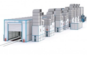 Роботизированная линия окраски для жд вагонов SPK