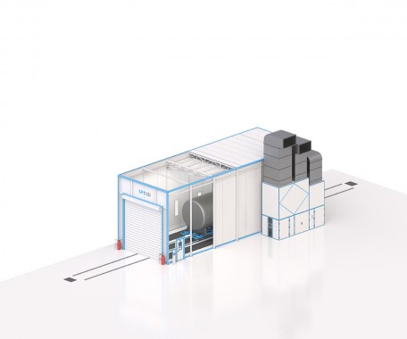 Окрасочно-сушильная камера SРК-SCB-18.6.6 для машин и оборудования для добычи полезных ископаемых Окрасочно-сушильная камера SРК-SCB-18.6.6 для машин и оборудования для добычи полезных ископаемых