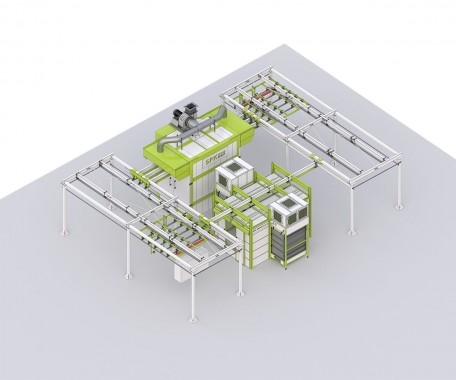 Линия порошковой окраски с ручной конвейерной системой SPK