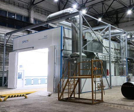 Окрасочно-сушильная камера для трубопроводов SPK-16.8.5, г. Челябинск