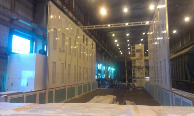 Окрасочно-сушильная камера для поездов депо Балахонцы "УралКалий" г. Березники Окрасочно-сушильная камера для поездов депо Балахонцы "УралКалий" г. Березники