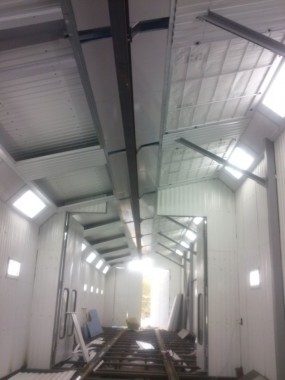 Уличная окрасочная камера для металлоконструкций SPK